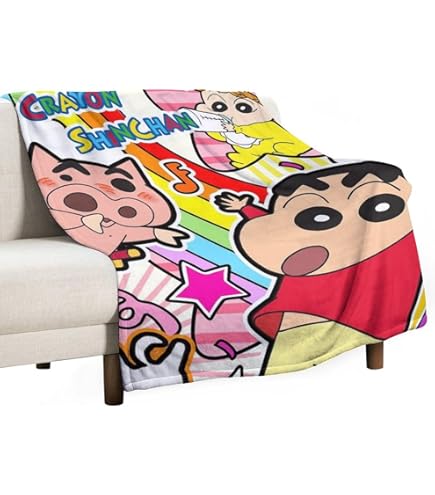 Amazon｜クレヨンしんちゃん ひまわり 毛布 ブランケット 冬用